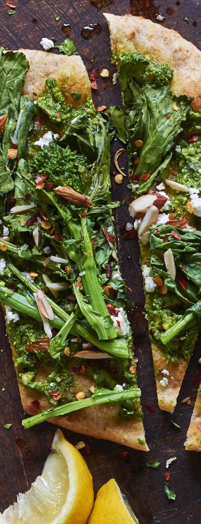 Andy Boy Broccoli Rabe Naan Flatbreads