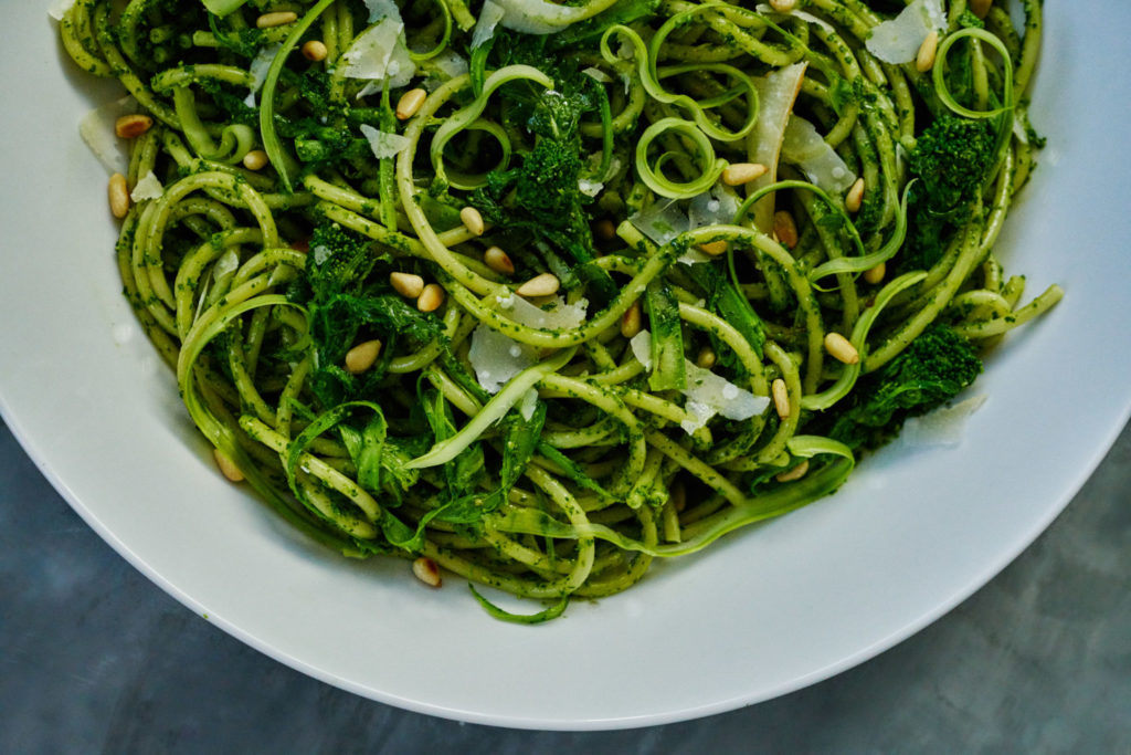 Broccoli Rabe Bucatini with Broccoli Rabe Pesto Andy Boy